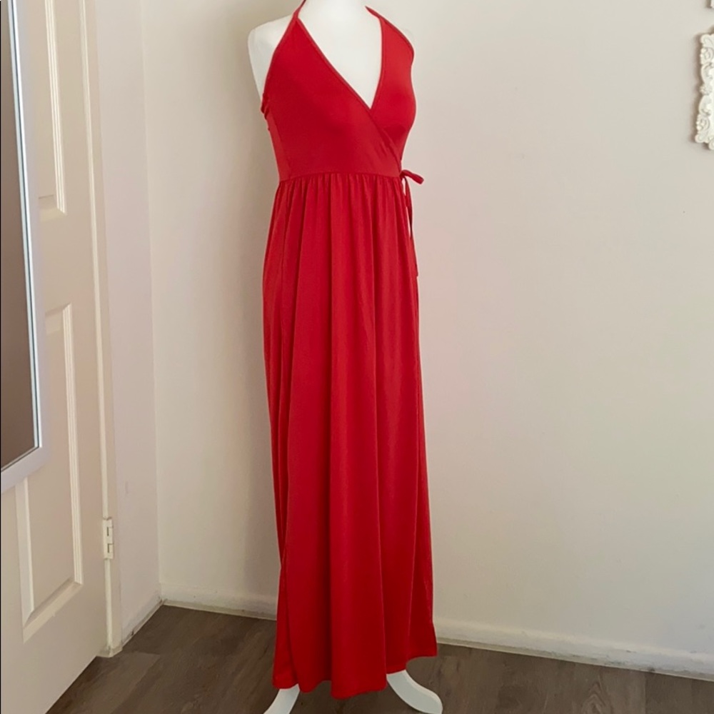 Wrap Maxi Dress-Small